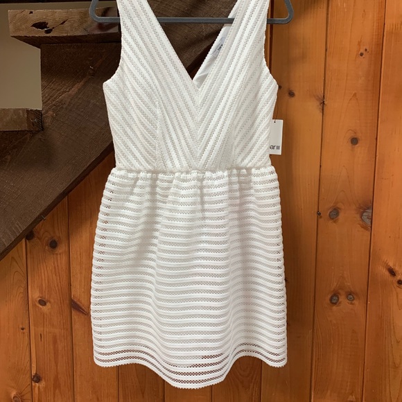 Bar III - Womens Illusion-Stripe Fit & Flare Dress - Size 10 NWT - Picture 2 of 12